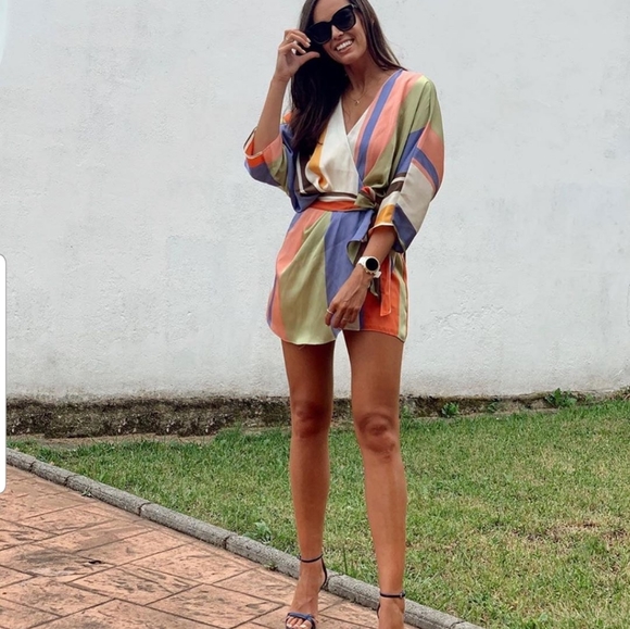 🌻 RESTOCK Zara Striped Jumpsuit dress - Picture 6 of 16